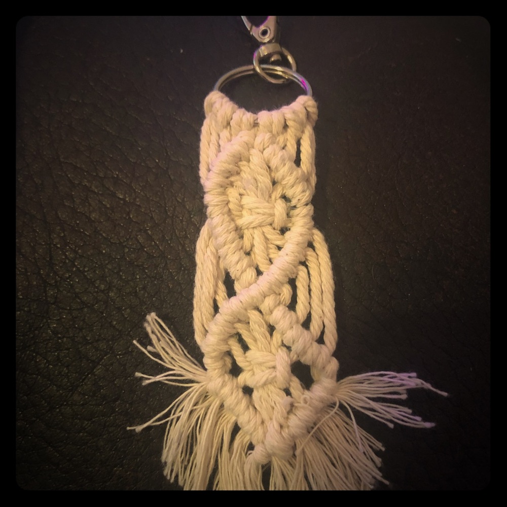 Vintage Style macrame keychain